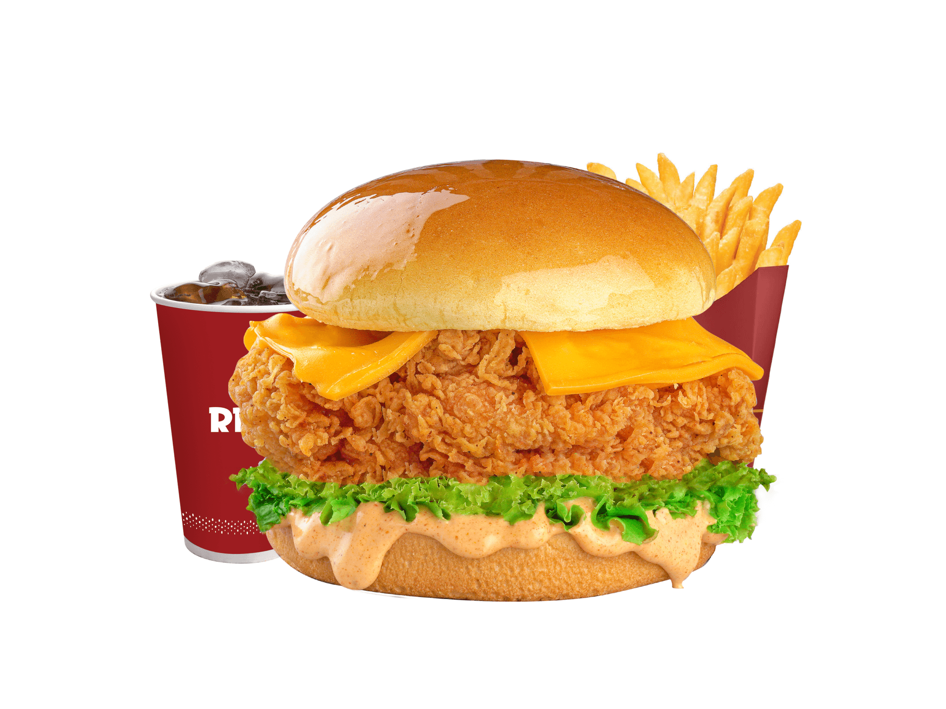 Royal Fiery Burger Combo
